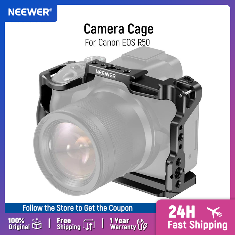 Camera Cage Rig - NEEWER R50カメラケージ Canon EOS R50対応 アルミ製ビデオリグ