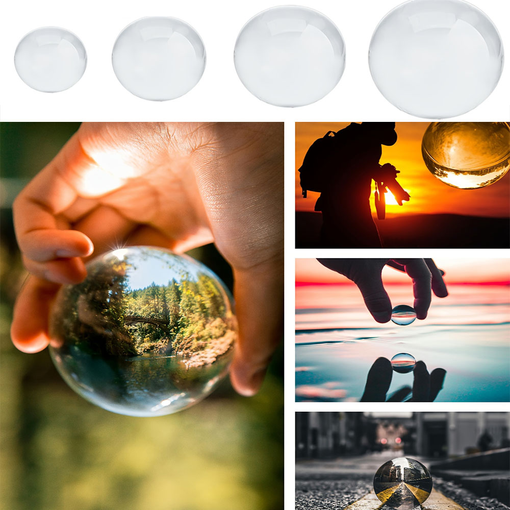 Lens Ball Crystal - 写真撮影用クリスタルボール 1パック、小道具装飾、占い、風水、占星術に適したクリスタルレンズボール