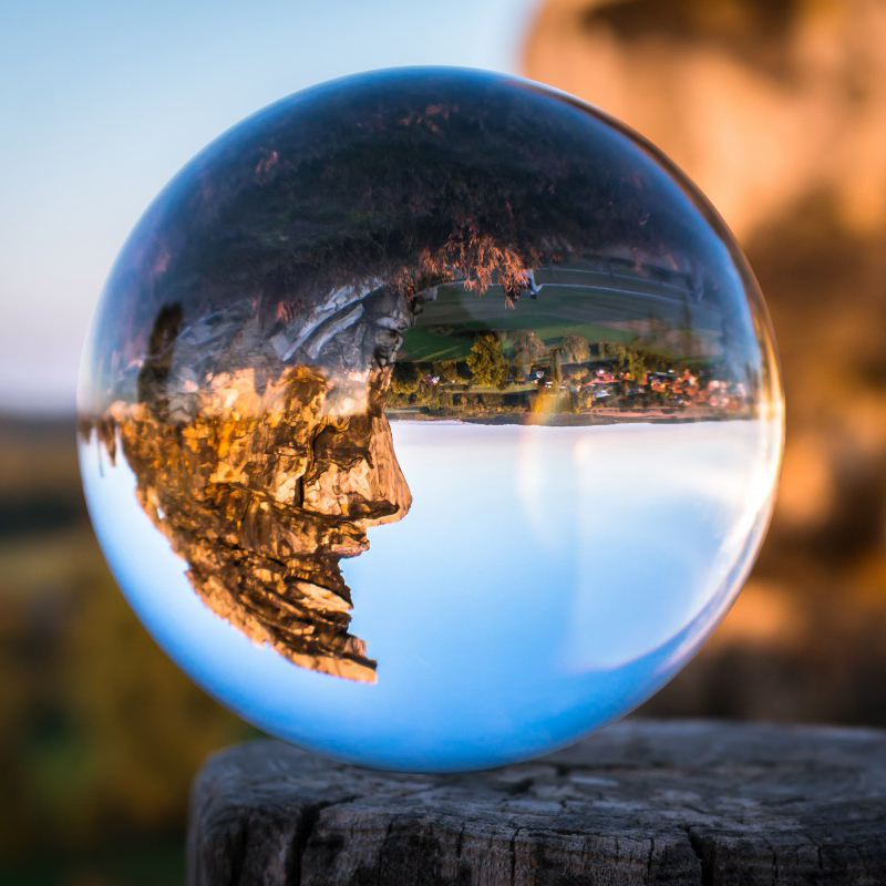 Lens Ball Crystal - 写真撮影用水晶玉,ポータブル,50/60/70/80/90/100/110mm