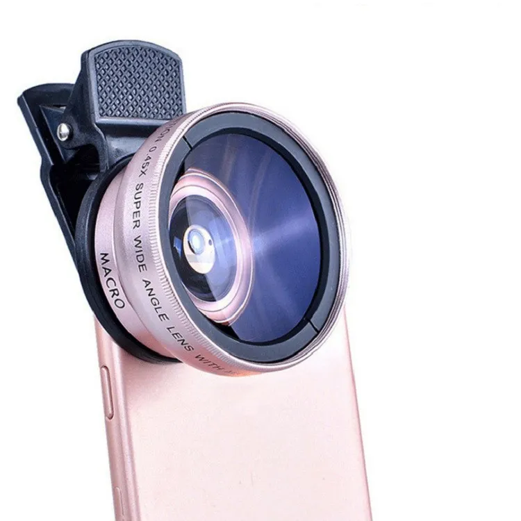 Photography Kit Xiaomi 15T Pro - 2機能モバイルフォンレンズ 0.45倍広角レンズ＆12.5倍マクロHDカメラレンズ iPhone/Androidスマホ対応
