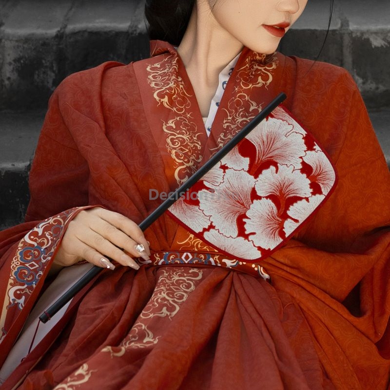 Photography Of War - 2026年 战国時代風 ローブナイフファン 中国魏晋風 伝統的なヴィンテージ女性用扇子 漢服撮影用小道具