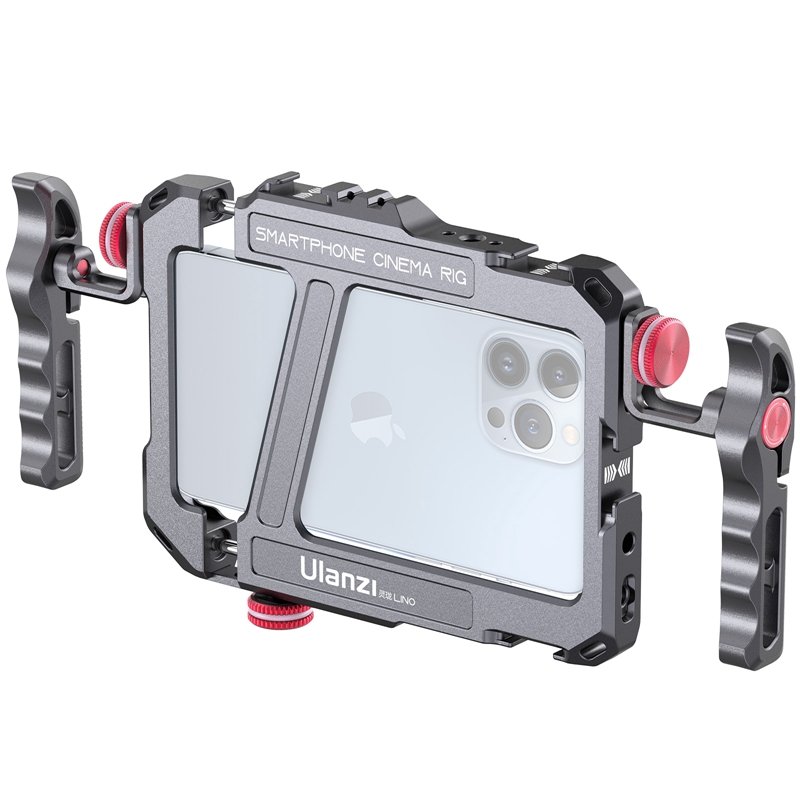 Photography Kit Xiaomi 15T Pro - Ulanzi-調整可能なハンドル付きのビデオ電話,iphone 15, 14, 13 pro max,マイク,フラッシュライト用のコールドシューマウント