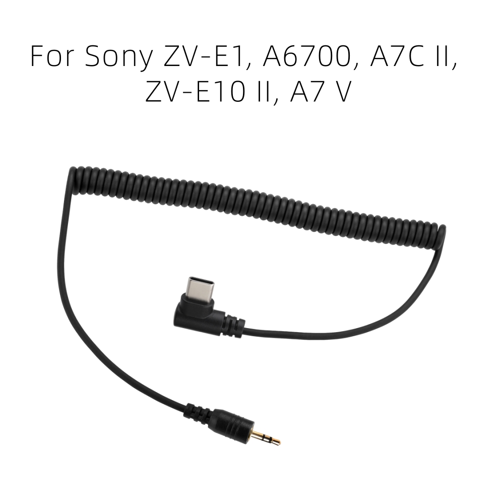 Sony Camera Zv-E10 - AODELAN S10 リモートシャッターリリースケーブル接続コードケーブル 2.5mm to USB-C