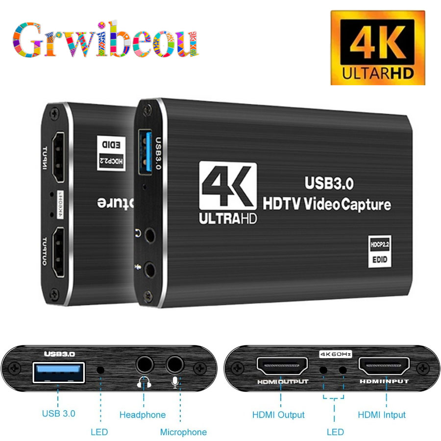 Photography With Mobile - 4K USB 3.0 ビデオキャプチャカード HDMI対応 1080P