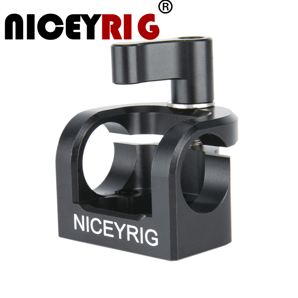 Camera Cage Rig - Niceyrig 15 ミリメートルロッドクランプで EVF クランプモニターマウント 1/4